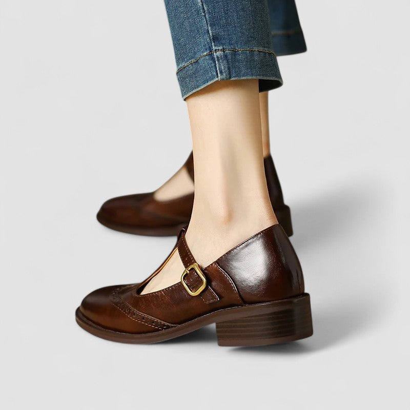 Margot | Perforated Mary Janes