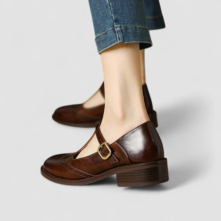 Margot | Perforated Mary Janes