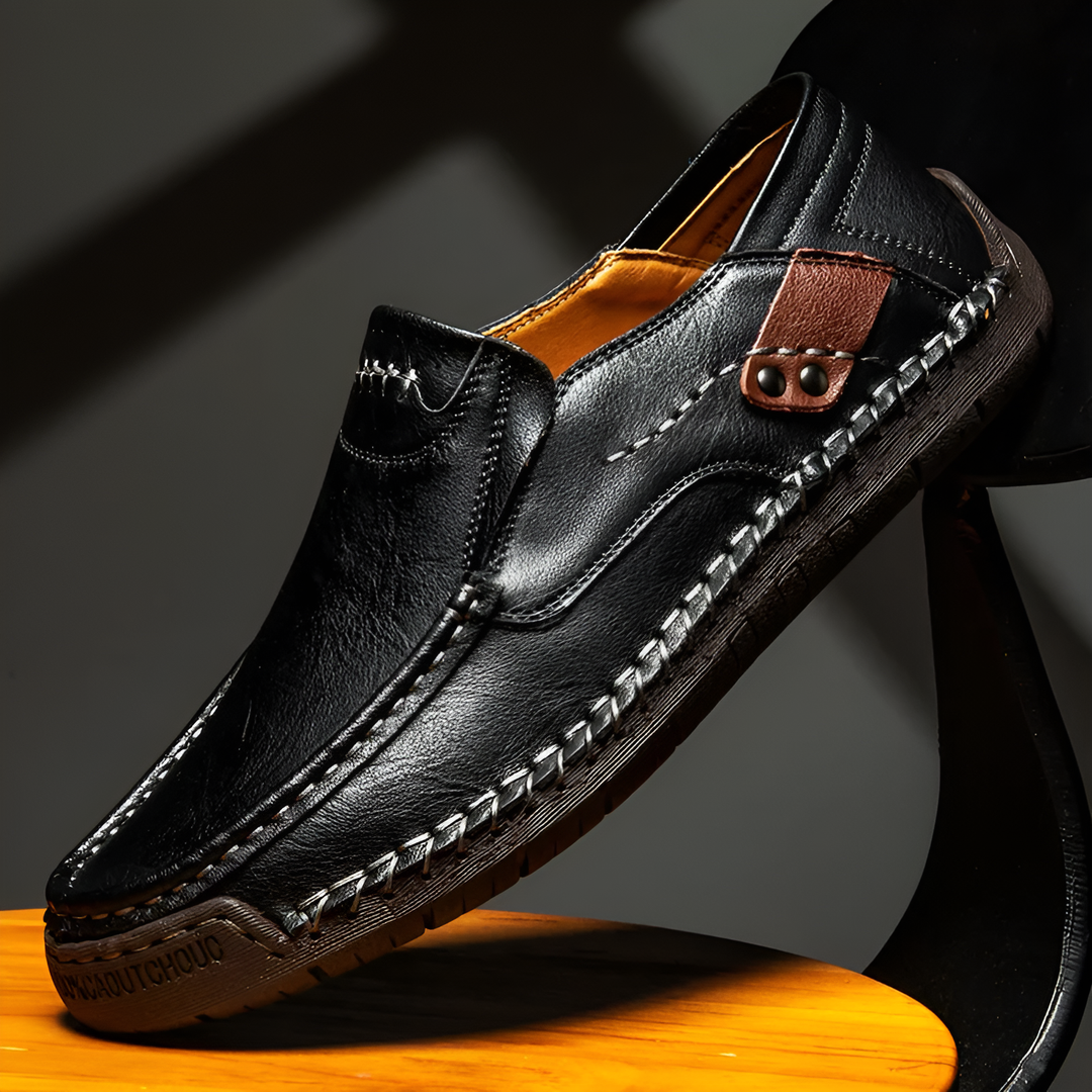 Cedric Leather Loafers - Black
