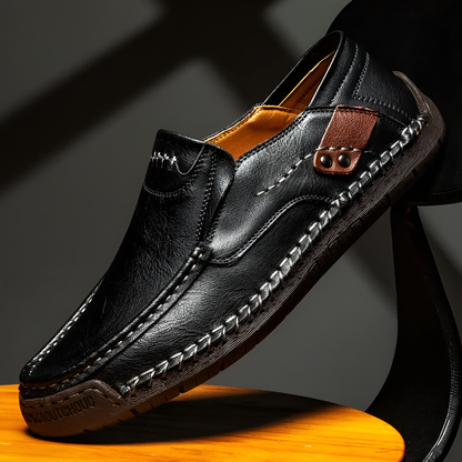 Cedric Leather Loafers - Black