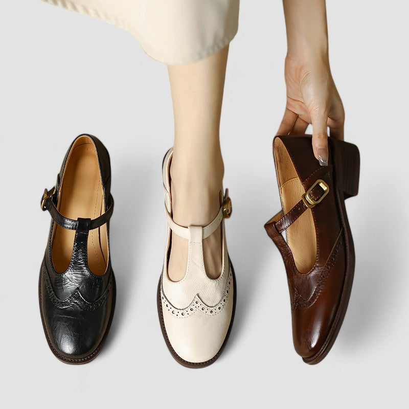 Margot | Perforated Mary Janes