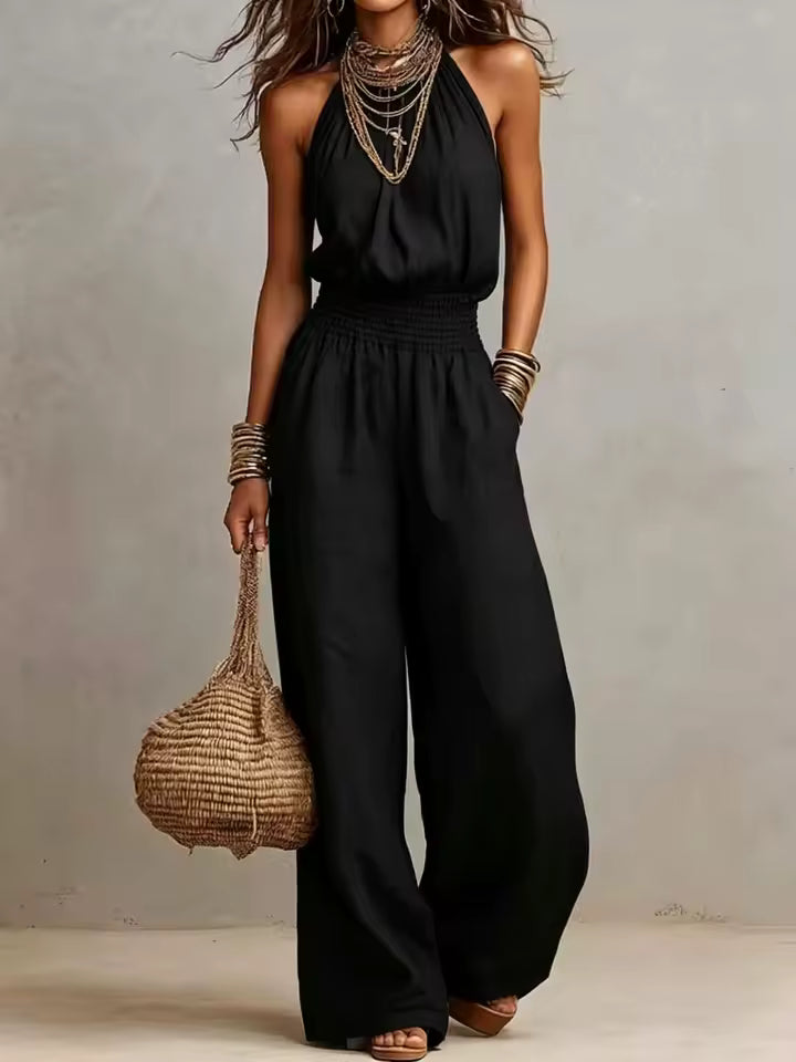Amber | High-Neck Elegant Jumpsuit