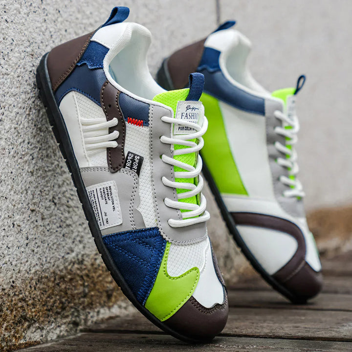 Giovanni Retro Colour-Block Sneakers