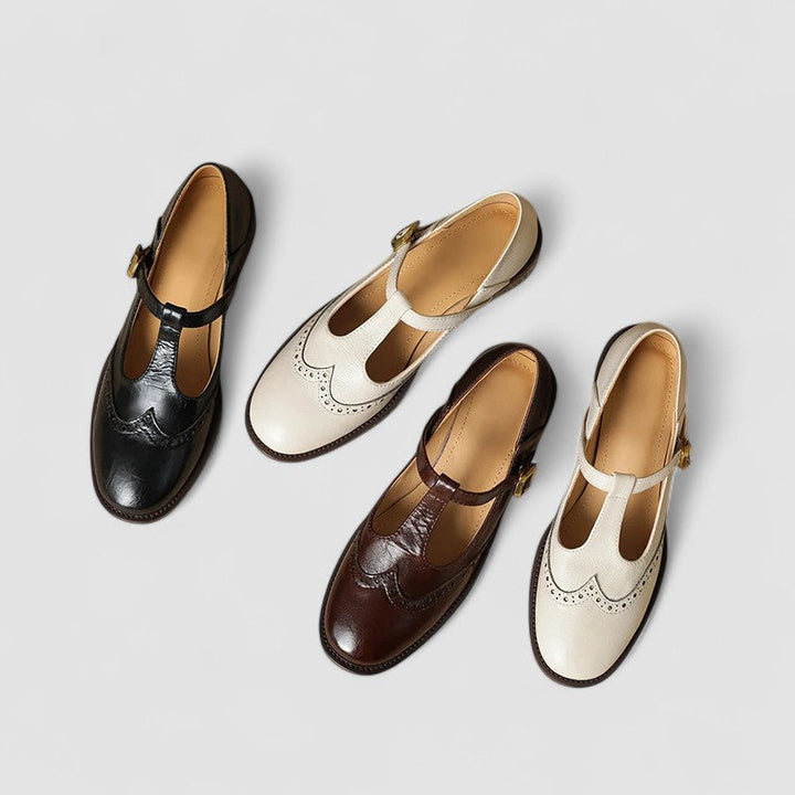 Margot | Perforated Mary Janes