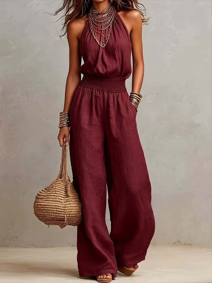 Amber | High-Neck Elegant Jumpsuit