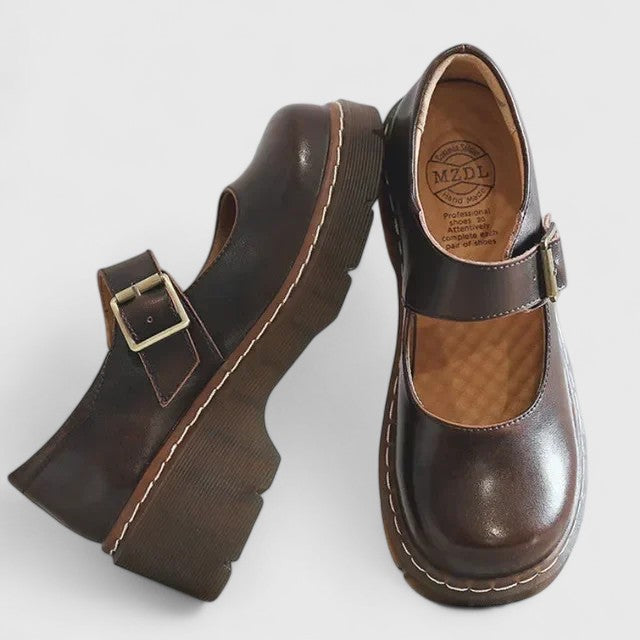 Matilda | Leather Platform Mary Janes
