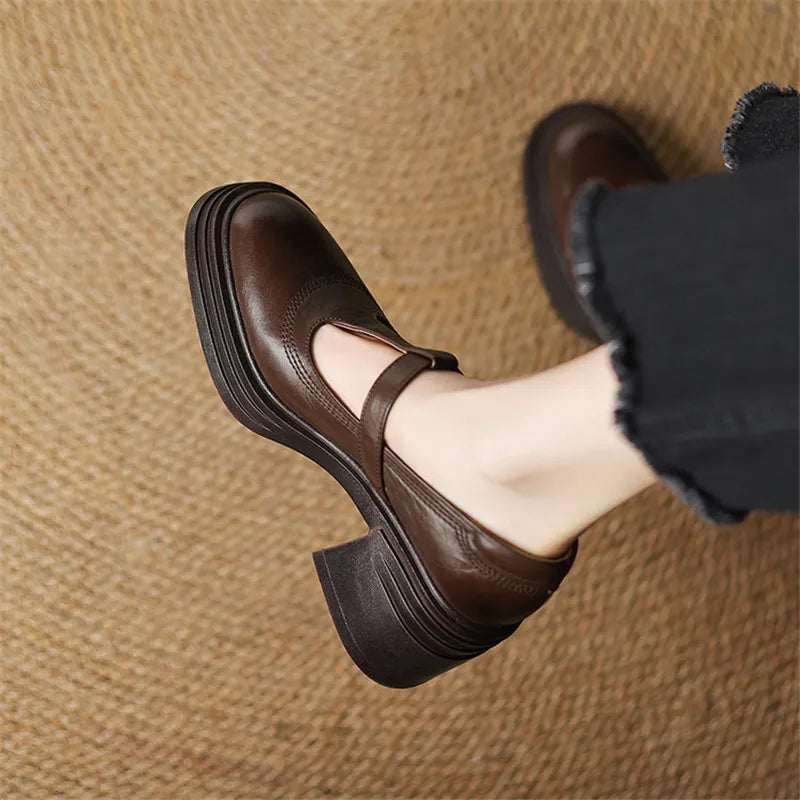Susannah | Platform Block-Heel Mary Janes