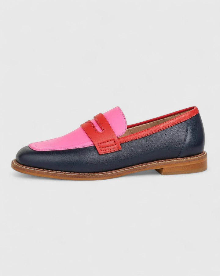 Hazel | Multicolour Print Loafers