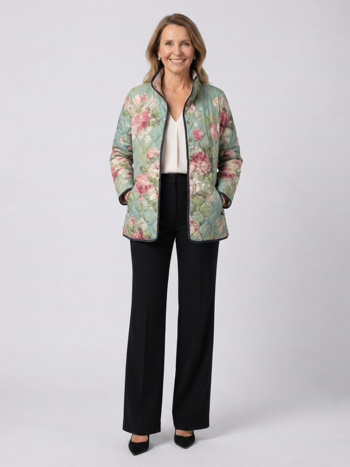 Sage Rose Quilted Jacket