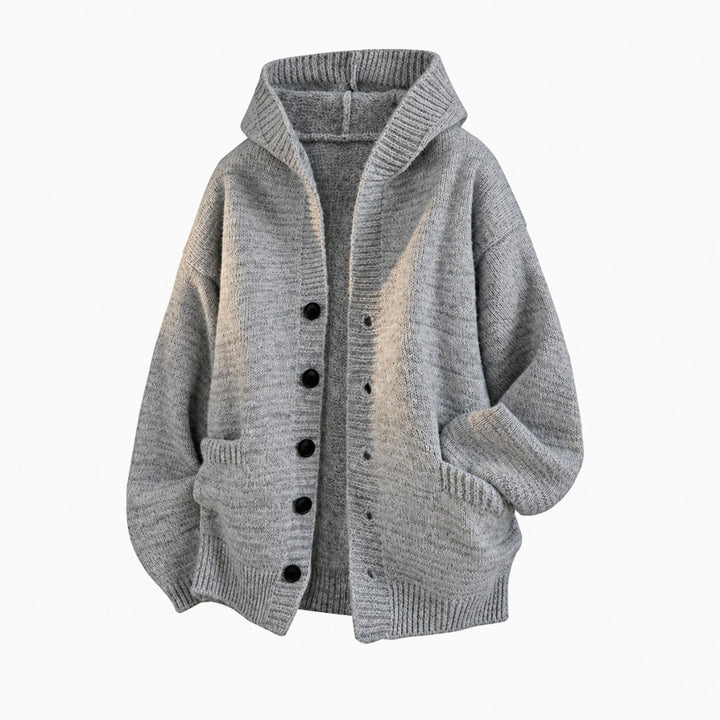 Edmund | Hooded V-Neck Cardigan