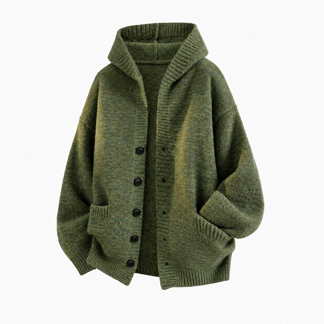 Edmund | Hooded V-Neck Cardigan