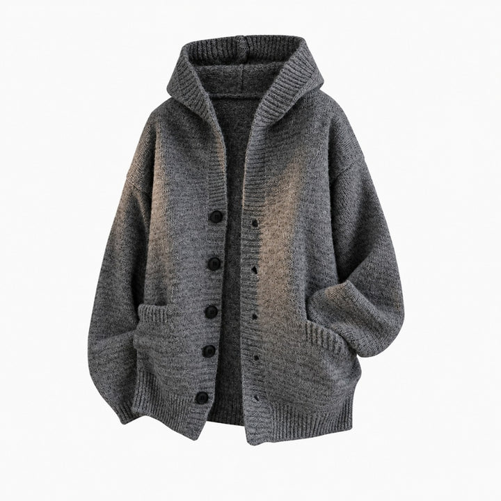Edmund | Hooded V-Neck Cardigan