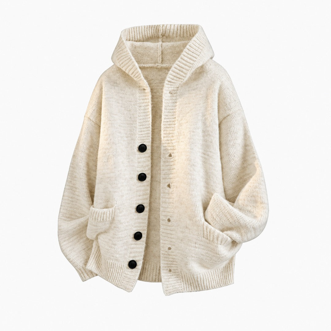 Edmund | Hooded V-Neck Cardigan