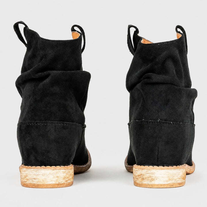 Millie | Suede Cowboy Ankle Boots