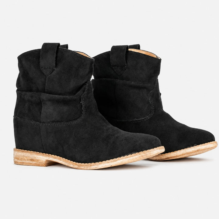 Millie | Suede Cowboy Ankle Boots