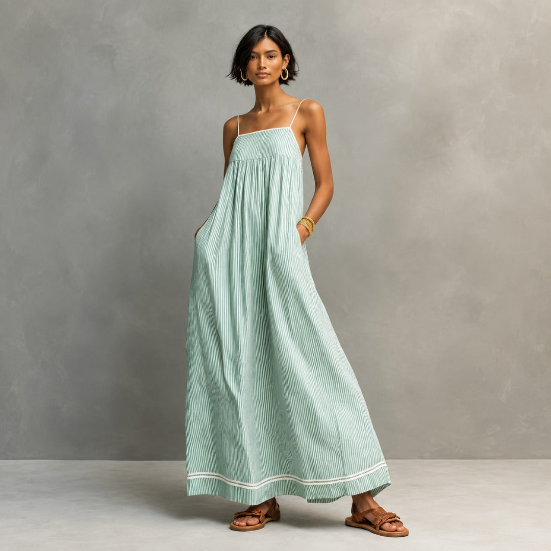 Aurora | Striped Maxi Dress
