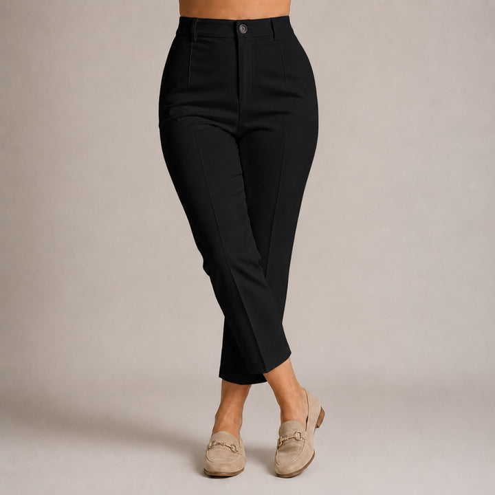 Louisa | High-Waisted Cropped Suit Trousers