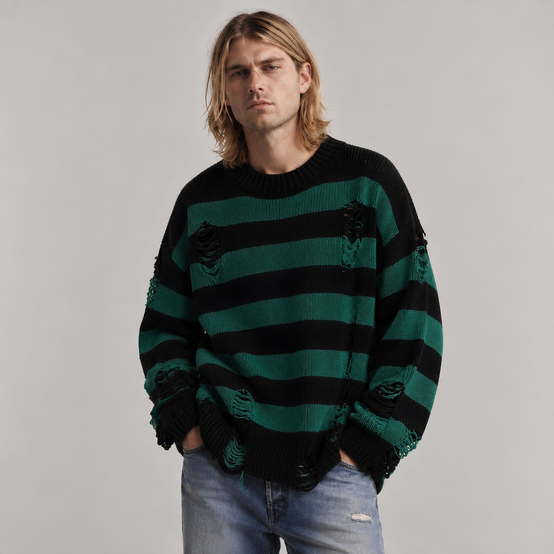 Callum | Oversized Striped Jumper