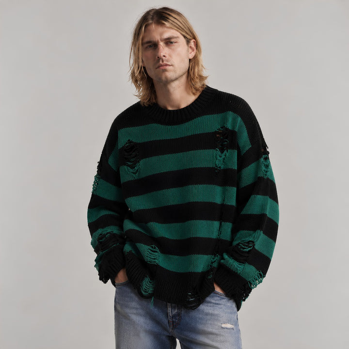 Callum | Oversized Striped Jumper