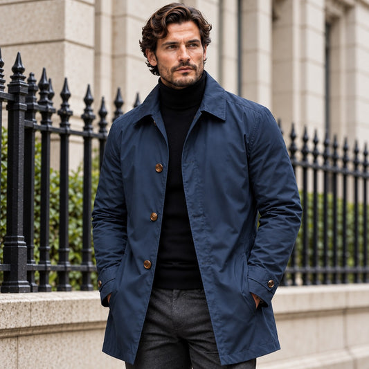 Stanley | Mid-Length Water-Resistant Trench Coat