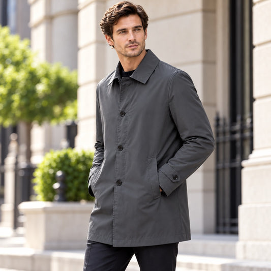 Stanley | Mid-Length Water-Resistant Trench Coat