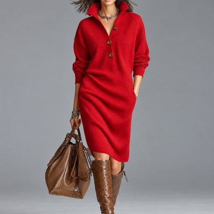 Eleanor | Ribbed Midi Dress