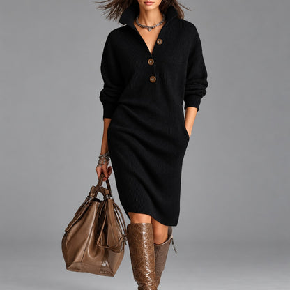 Eleanor | Ribbed Midi Dress