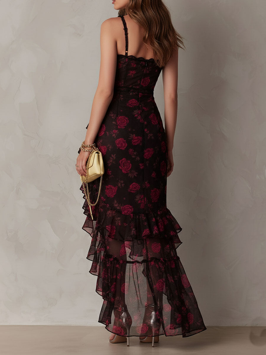Rosalind Ruffled Floral Dress