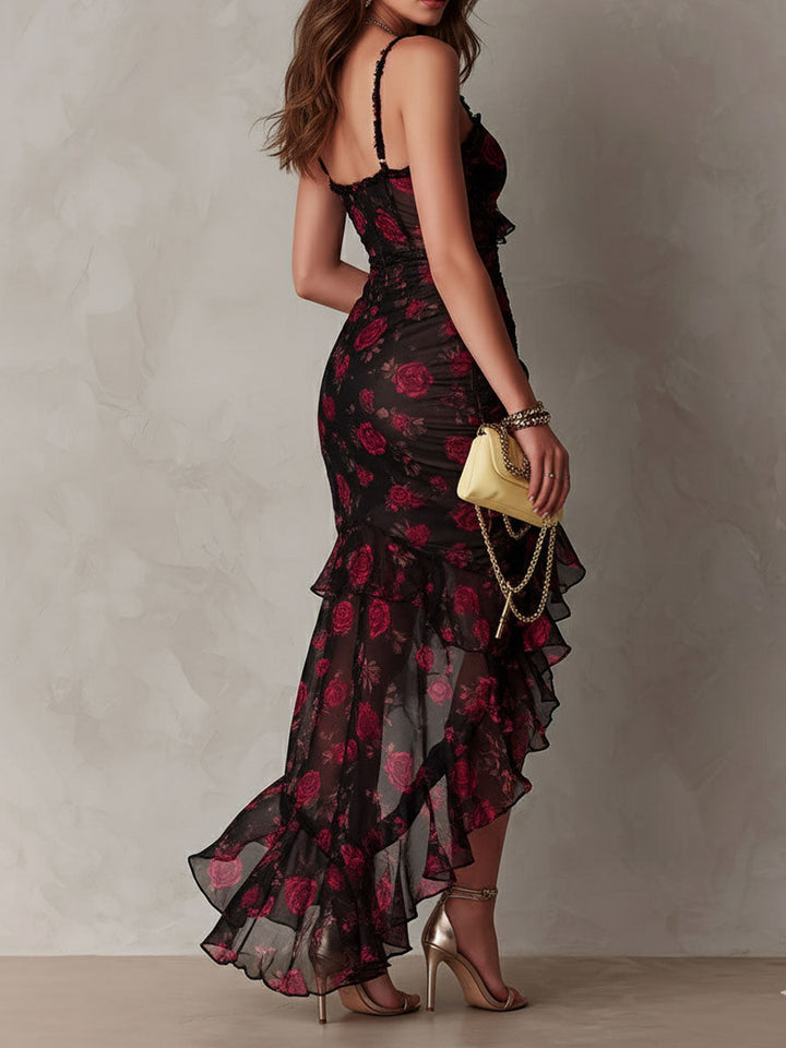 Rosalind Ruffled Floral Dress