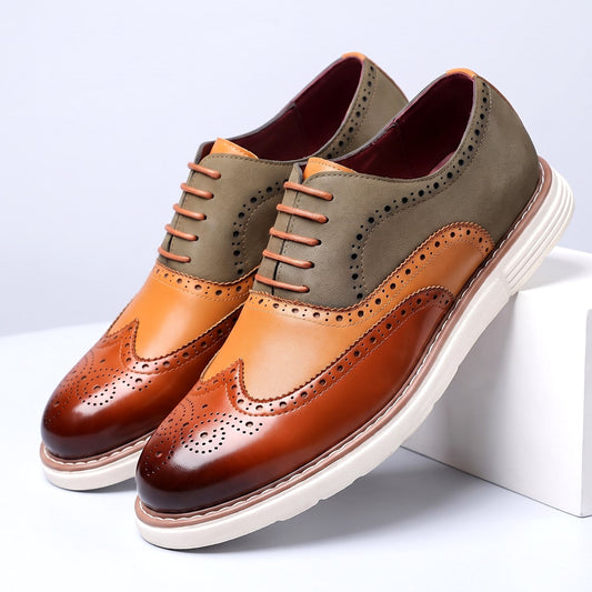 Bernard Leather Oxford Shoes - Brown