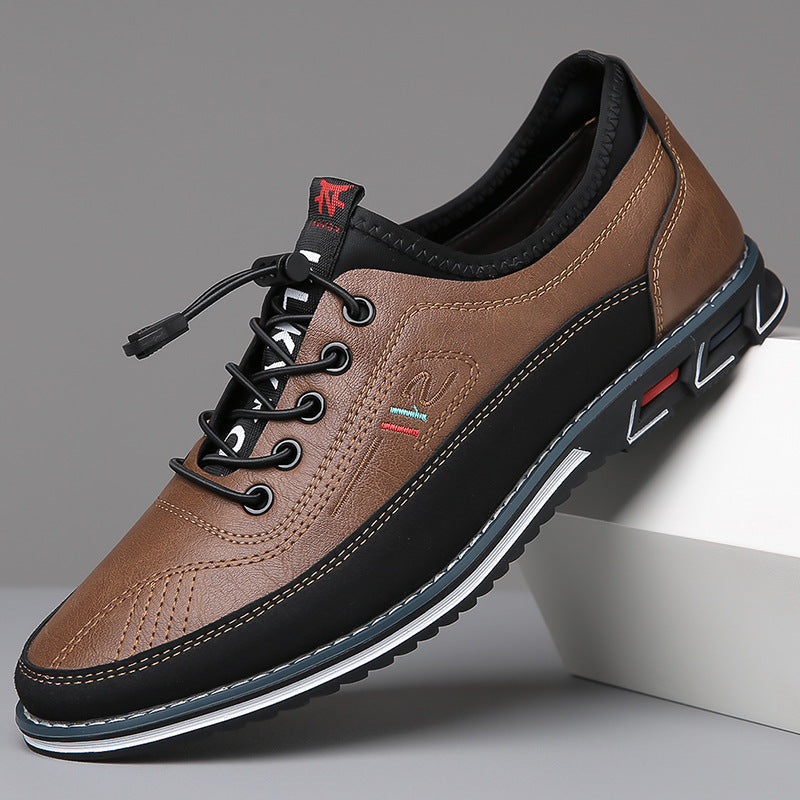 Marco Handcrafted Leather Oxford Shoes - Dark Brown
