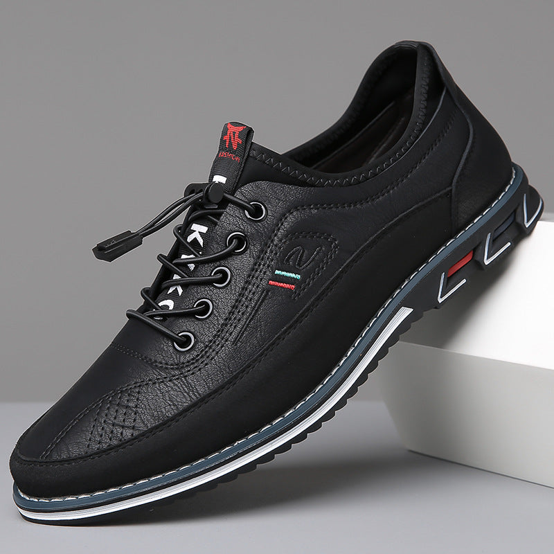 Marco Handcrafted Leather Oxford Shoes - Black
