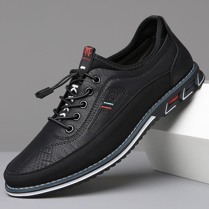Marco Handcrafted Leather Oxford Shoes - Black