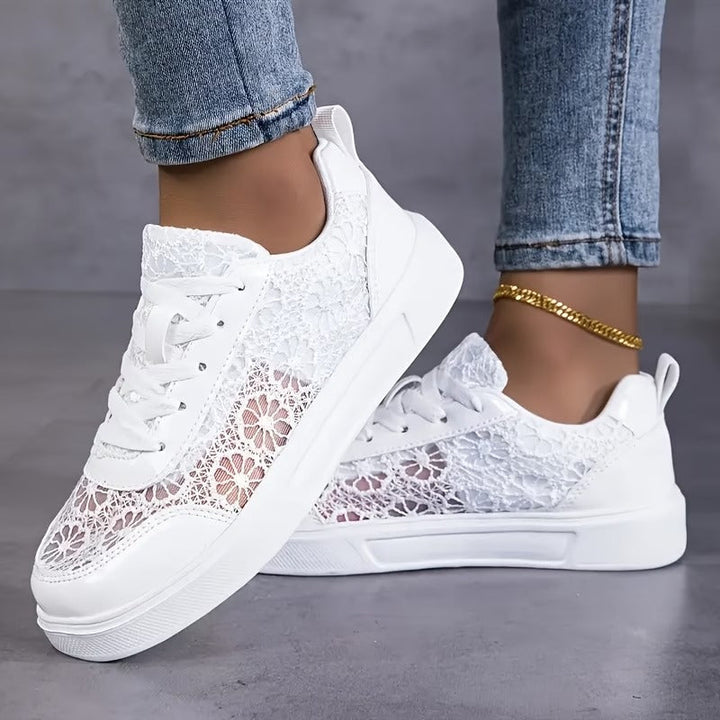Lily Floral Lace Sneakers