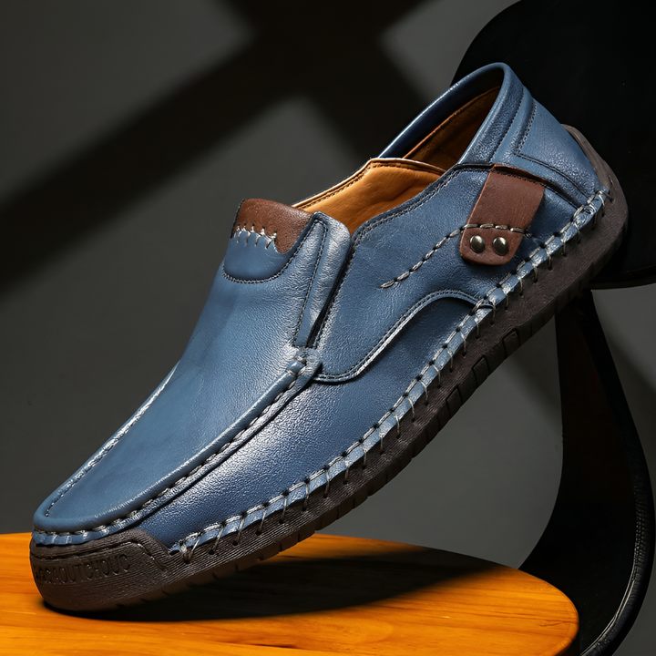 Cedric Leather Loafers - Blue