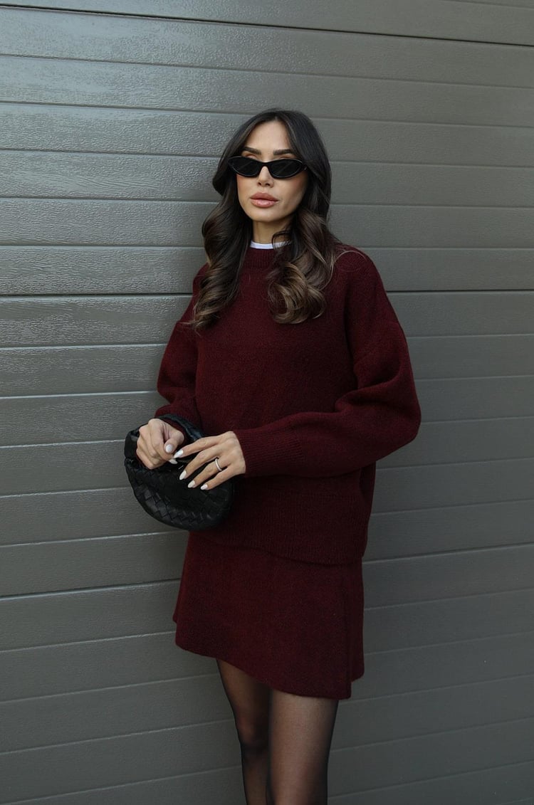 Helena | Knitted Skirt Set