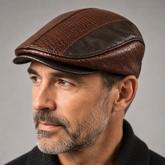 Albert | Classic Leather Flat Cap