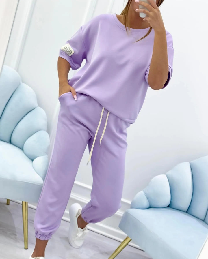 Daisy Loose Top and Ankle Trouser Set