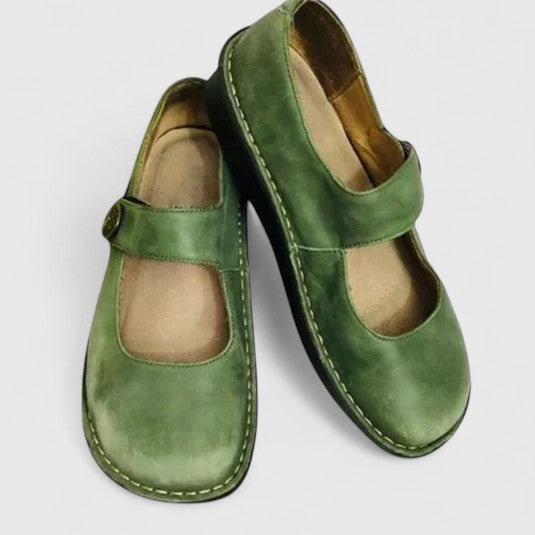 Alice | Patina Leather Mary Janes