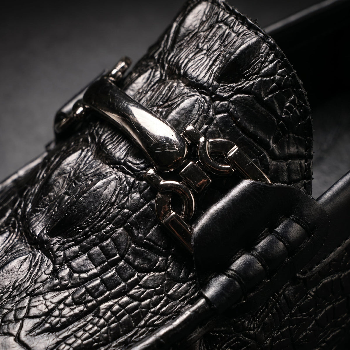 Rupert Croc-Embossed Loafers