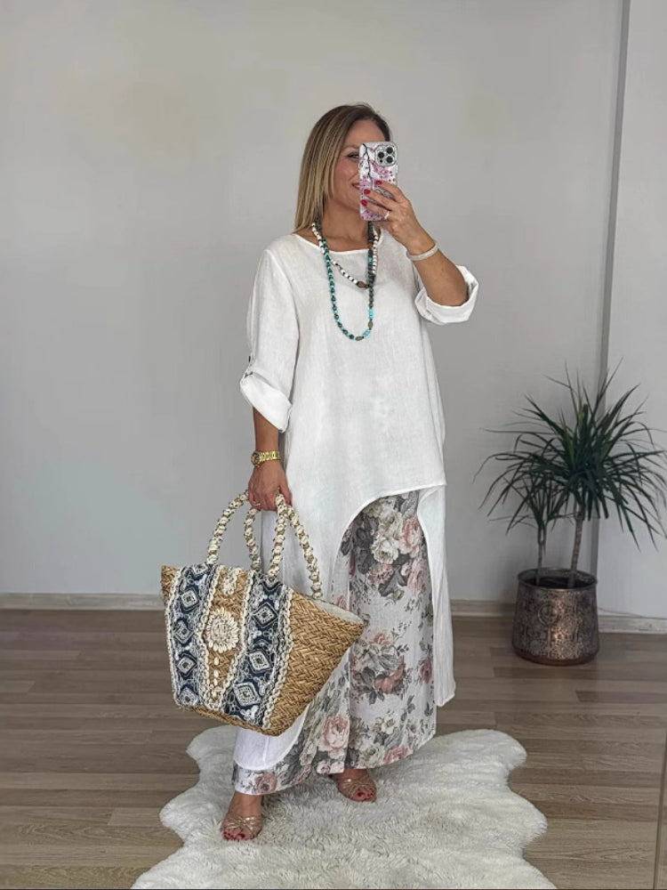 Marie | Casual Cotton and Linen Set