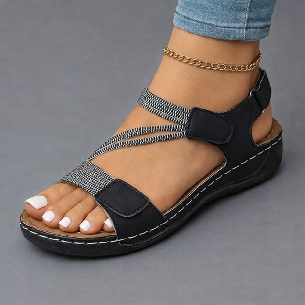 Agnes Lightweight Comfort Sandals - Black
