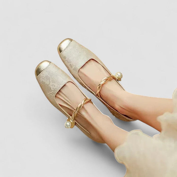 Zara | Satin Jewel-Heel Mary Janes