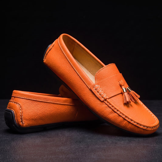 Winslow | Tassel Loafers - Orange