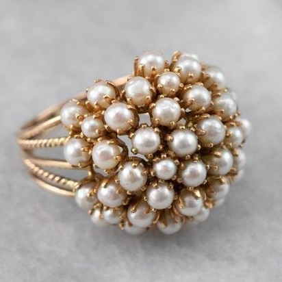 Premium Set Pearl Ring