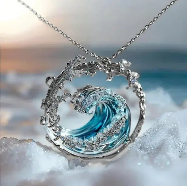Ocean's Promise Pendant Necklace - Silver