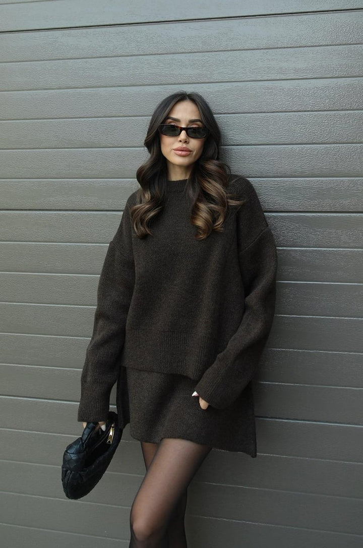 Helena | Knitted Skirt Set