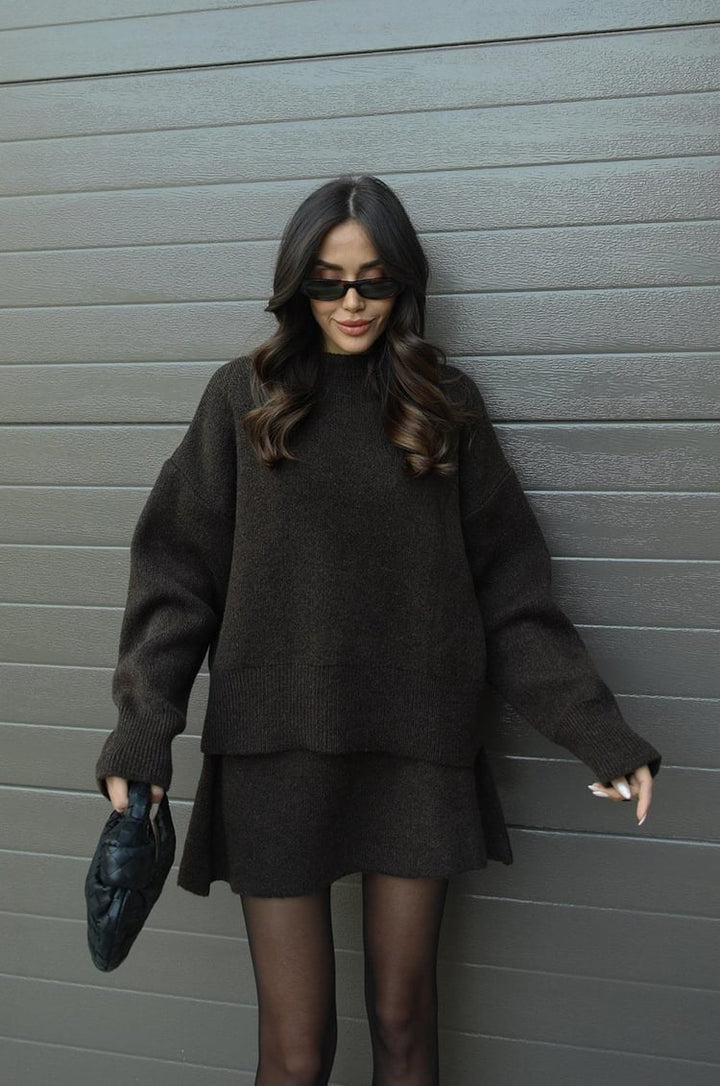 Helena | Knitted Skirt Set