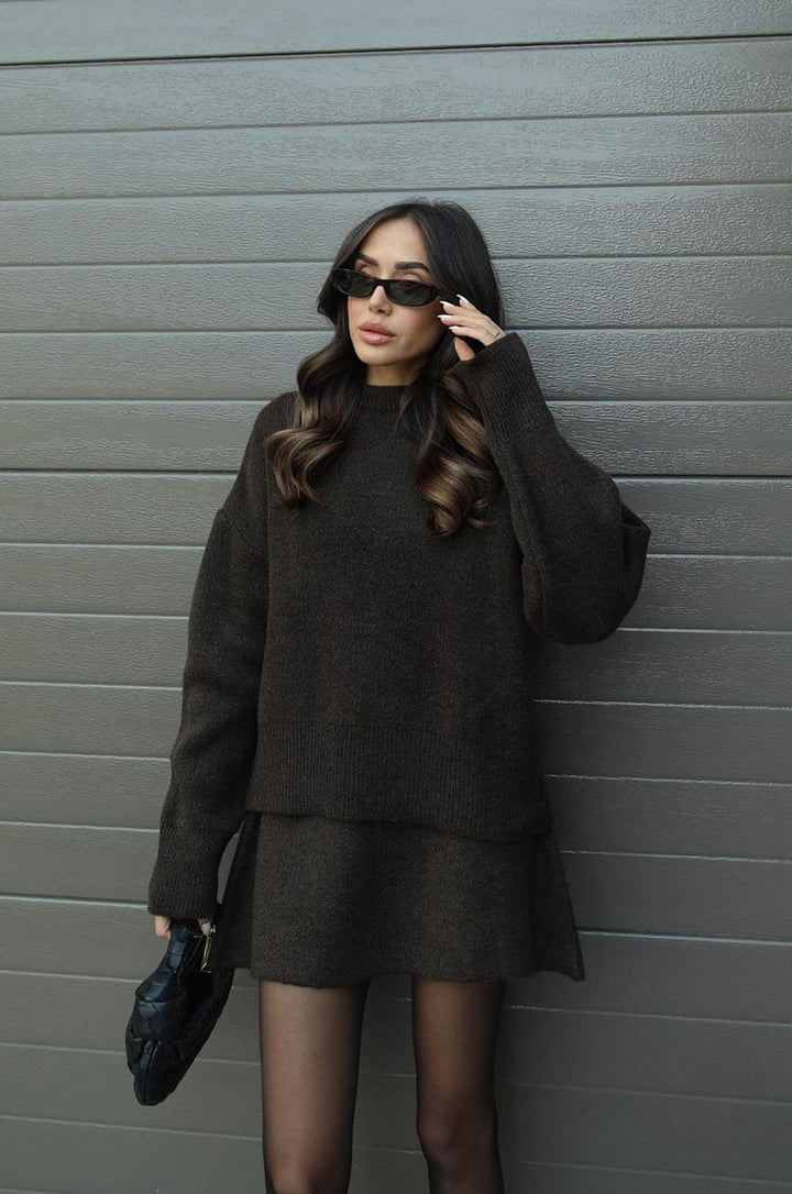 Helena | Knitted Skirt Set