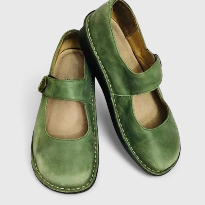 Alice | Patina Leather Mary Janes